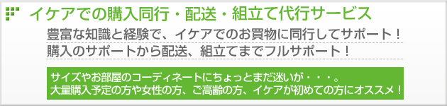 訪問同行サポート・配送・組み立て代行サービス